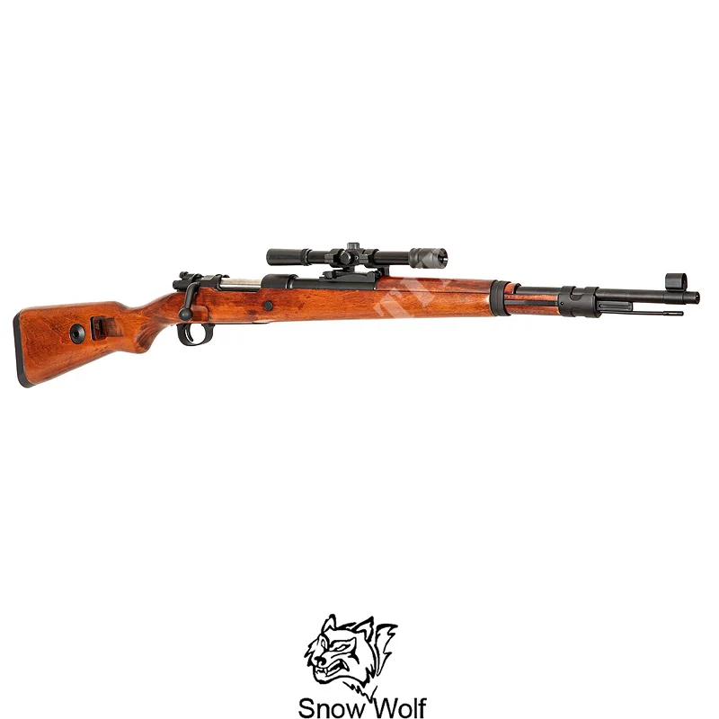 FUSIL KAR98 CON MIRA DE MADERA SNOW WOLF (SWL-03-024810)