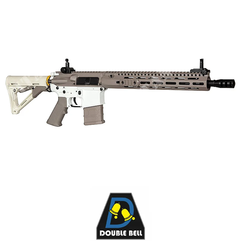 RIFLE M4 082A TAN / BLANCO 6mm AEG DOBLE CAMPANA (DBY-01-031879)