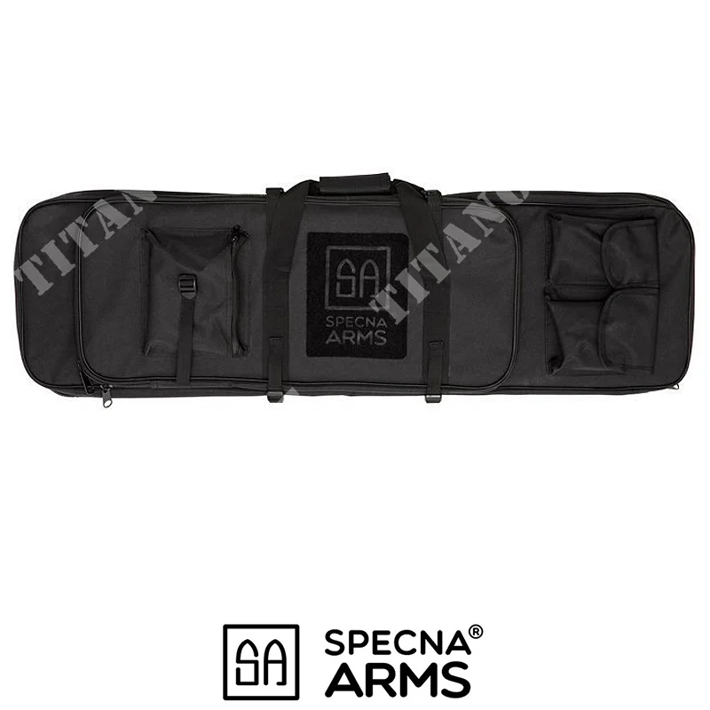 BOLSA PARA FUSIL NEGRO 98cm V1 CON BOLSILLO SPECNA PARA BRAZOS (SPE-22-027985)