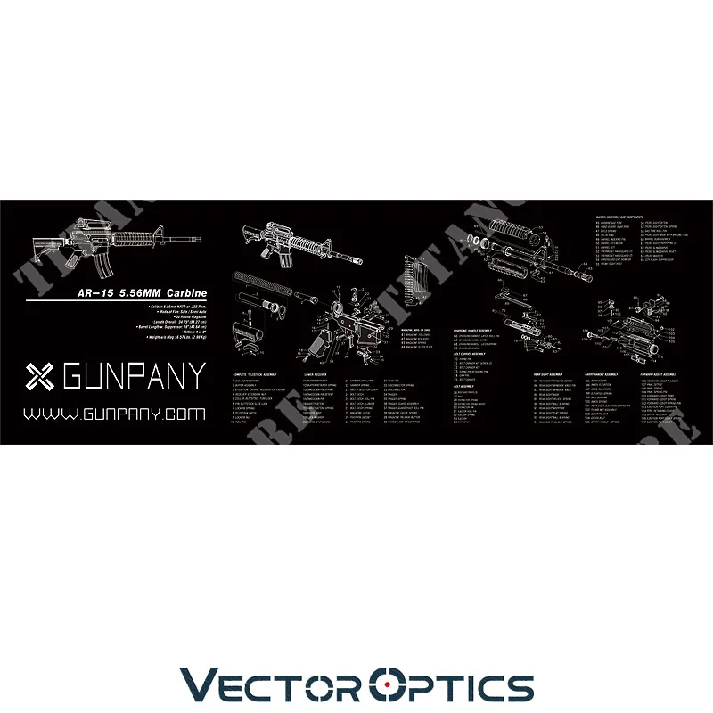 ALFOMBRA DE BANCO DE ÓPTICA VECTORIAL AR15 (VCT-SCBM-01)
