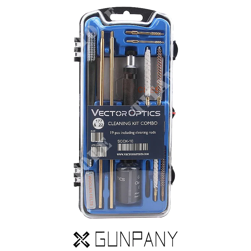 KIT DE LIMPIEZA PARA CALIBRE .177 Y .22 CON CAJA DE PISTOLA (GNP-SCCK-10)