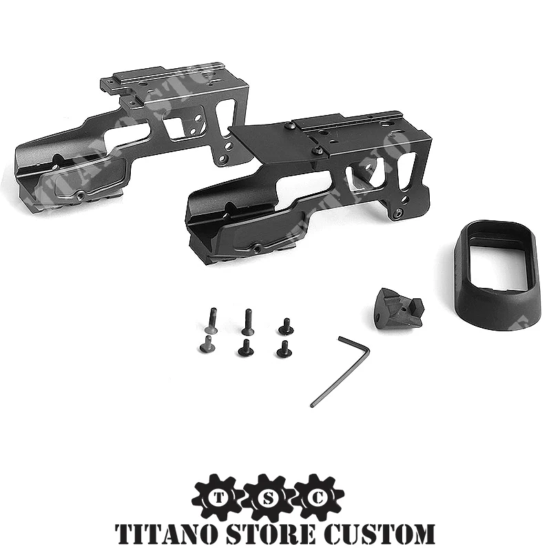 MONTAJE + MAGWELL FULL METAL BLACK PARA GLOCK TSC (TSC-BP0014B)