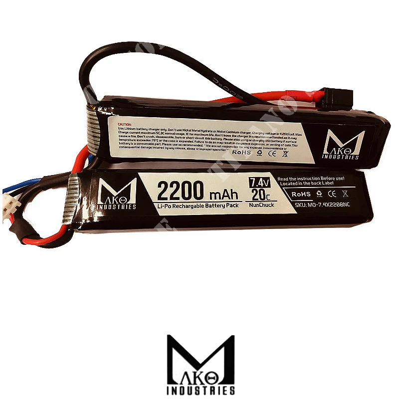 BATERIA 7,4x2200 20C CQB DEANS MAKO (MO-7.4x2200NC)