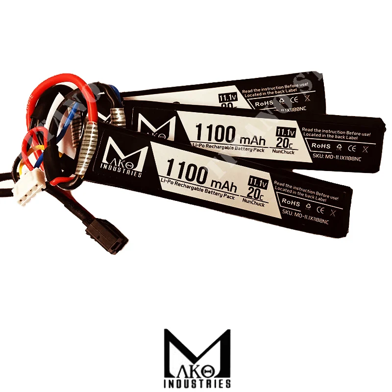 BATERÍA 11.1x1100 20C CQB MAKO (MO-11.1x1100NC)