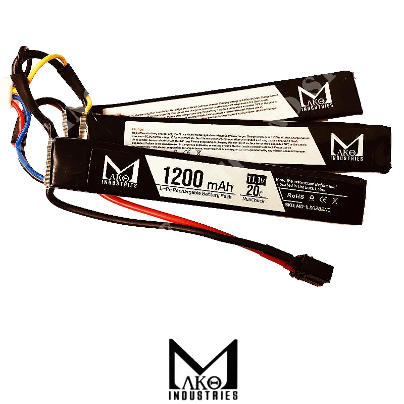 BATERÍA 11.1x1200 LIPO 20C CQB MAKO (MO-11.1x1200NC)