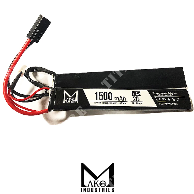 BATERÍA 7,4x1500 20C CQB MAKO (MO-7.4x1500NC)