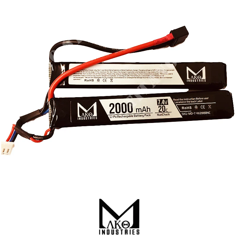 BATERÍA 7,4x2000 20C CQB MAKO (MO-7.4x2000NC)