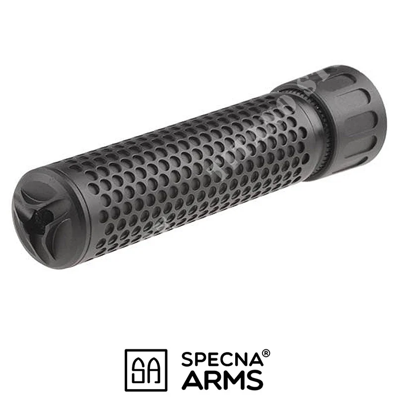 SILENCIADOR KAC QD CON FLASH HIDE 175MM NEGRO SPECNA BRAZOS (SPE-09-016278)