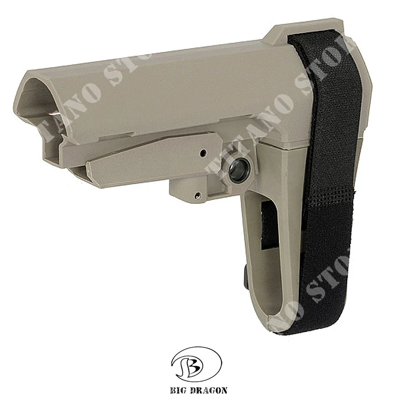 STOCK M4 SBA TAN BIG DRAGON (BD3675C)