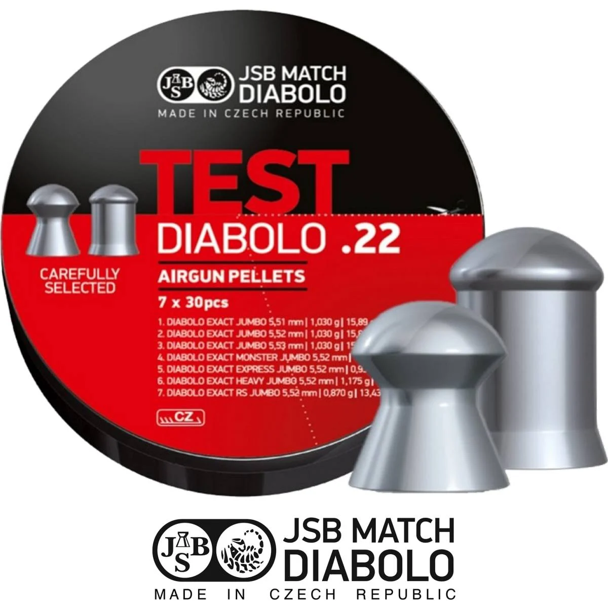 CONDUCTORES PRUEBA DOMED DIABOLO5,5 JSB (JB-TEST-5.5)