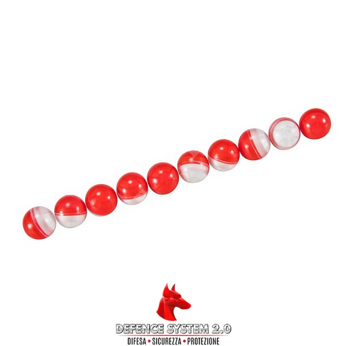 BOLAS DE CHILE CONTRAANIMAL CAL.50 10BBs SISTEMA DE DEFENSA (PB-538)