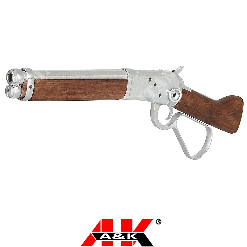 WINCHESTER 1873 6MM GAS PLATA MADERA REAL A&K (T70265)