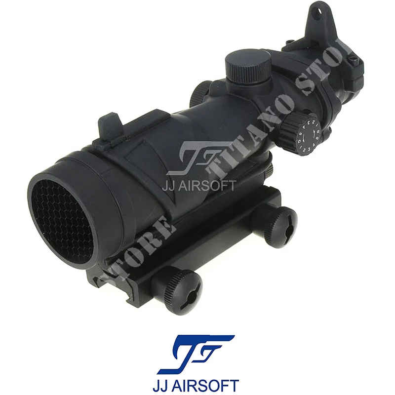 ACOG 4x32 ROJO/VERDE NEGRO CON KILLFLASH JJ AIRSOFT (JA-5330-BK)