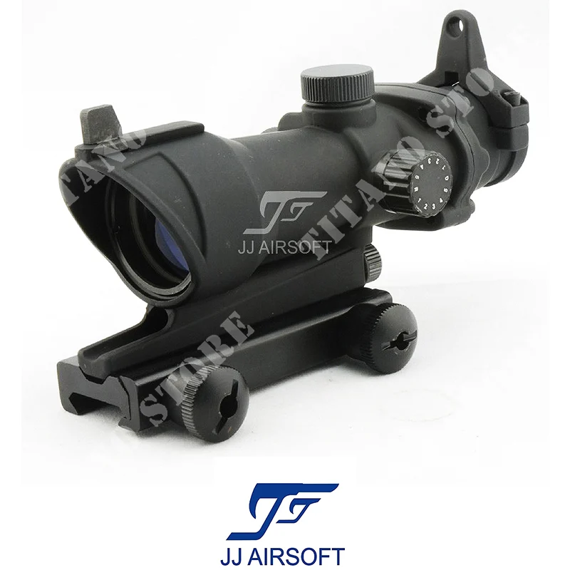 ACOG 4x32 ROJO/VERDE NEGRO JJ AIRSOFT (JA-5318-BK)
