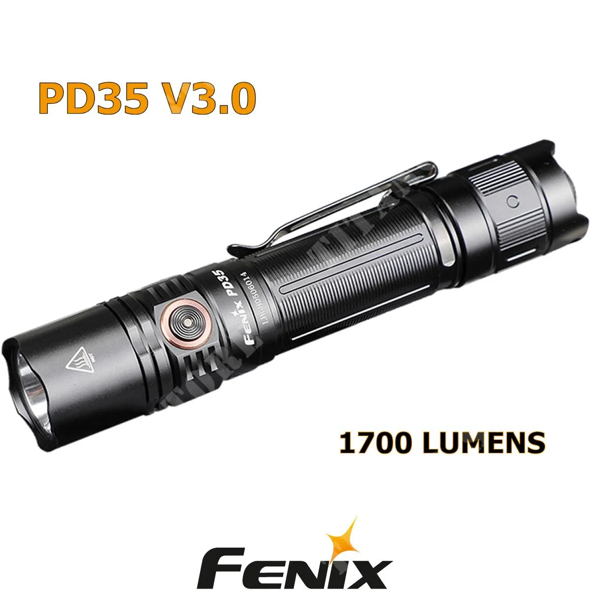 LINTERNA PD35 V3.0 NEGRA 1700 LUMENS FENIX (FNX PD35-V3.0)