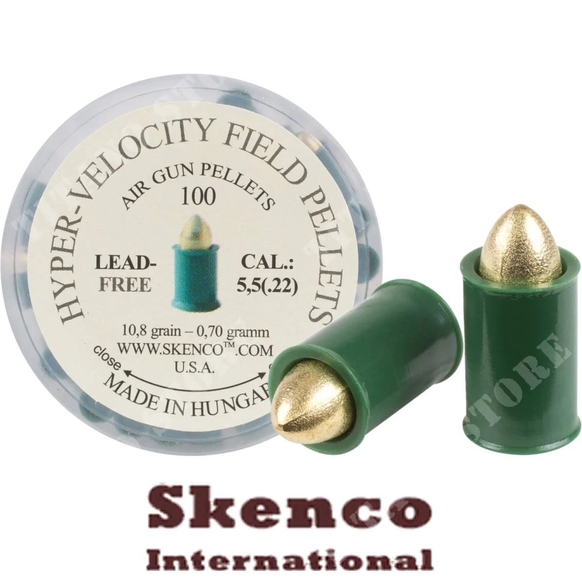 PIOMBINI HIPERVELOCIDAD CAL.5,5 VERDE 100Pz SKENCO (T70581)