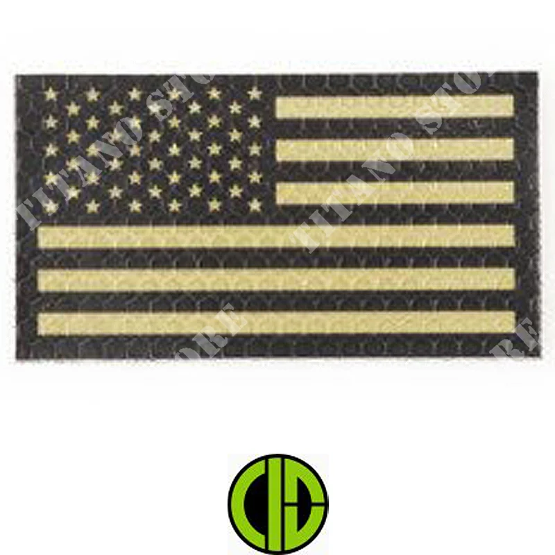 PARCHE IR USA FLAG SX TAN COMBAT ID (KAM-30-011291)