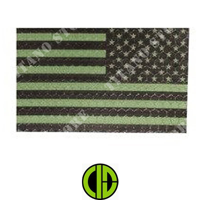 PARCHE IR USA FLAG DX OD COMBAT ID (KAM-30-011290)