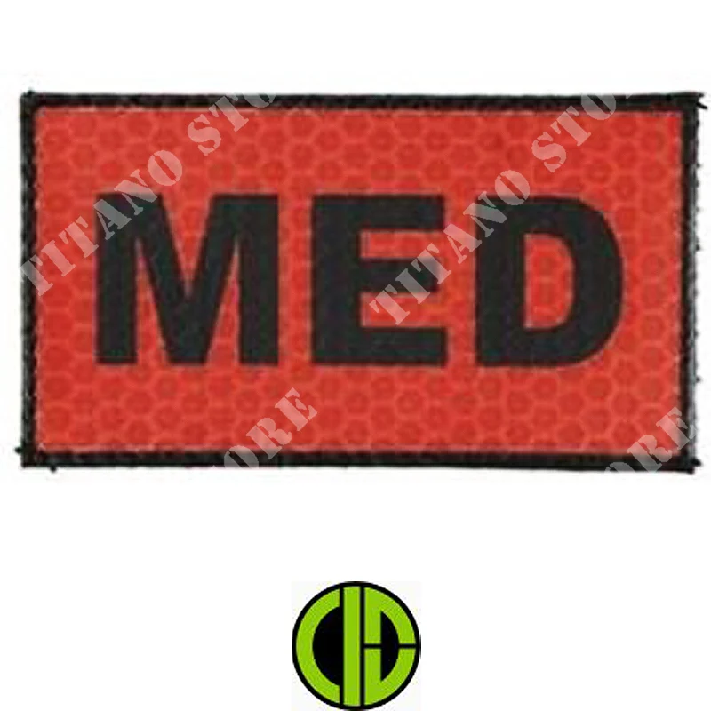 PARCHE IR MEDIC ROJO/NEGRO COMBAT ID (KAM-30-011284)