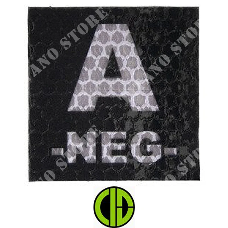 PARCHE IR GRUPO SANGRE A- COMBATE ID (KAM-30-002088)