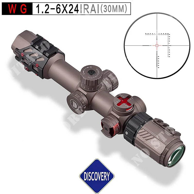 ÓPTICA LPVO 1.2-6X24 IRAI 30MM DISCOVERY (DSC-WG-1.2-6X24IRAI30)