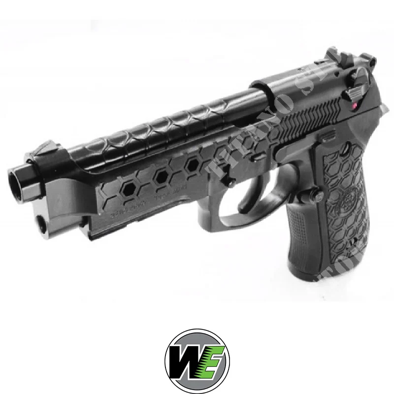 PISTOLA GAS M9 HEX CUT NEGRA WE (REF500646)