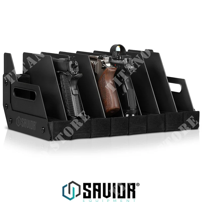 FUNDA PISTOLA 8 PLAZAS SALVADOR NEGRA (SVR-RK-HD-X8-BK)