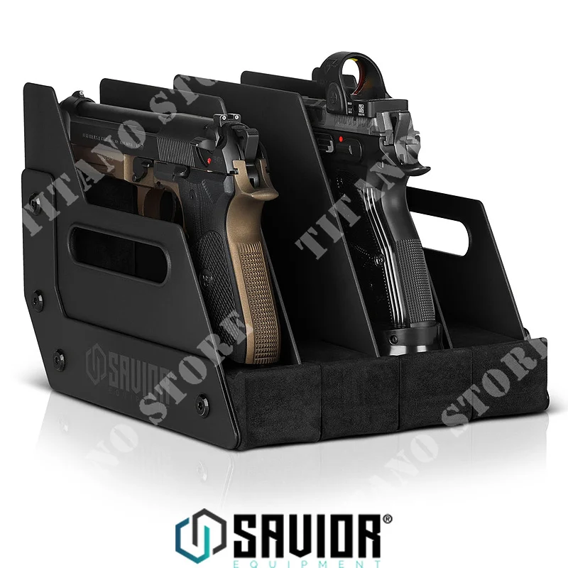 PORTA 4 ARMAS SALVADOR NEGRO (SVR-RK-HD-XFOUR-BK)