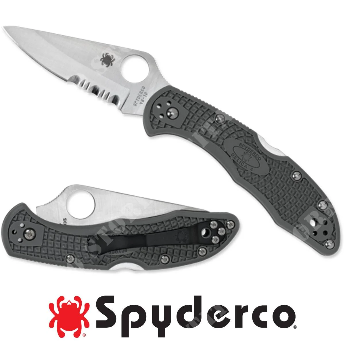 CUCHILLO SPYDERCO COMBO DELICA 4 FRN FOLLAJE VERDE (C11PSFG)