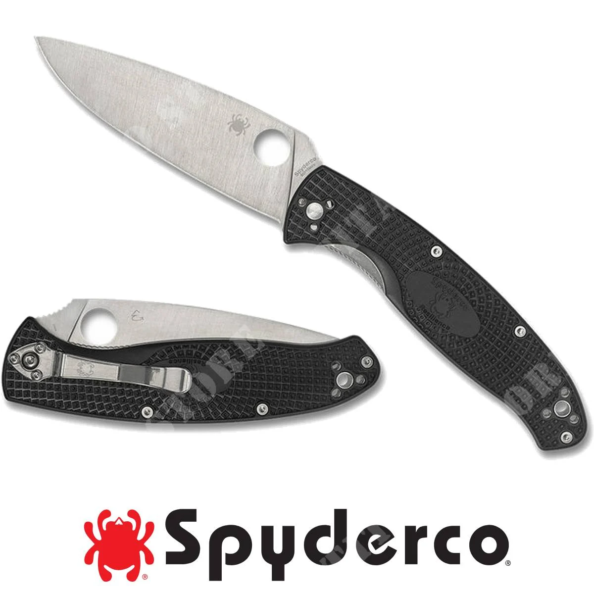 CUCHILLO RESILIENCIA FRN NEGRO LISO SPYDERCO (C142PBK)