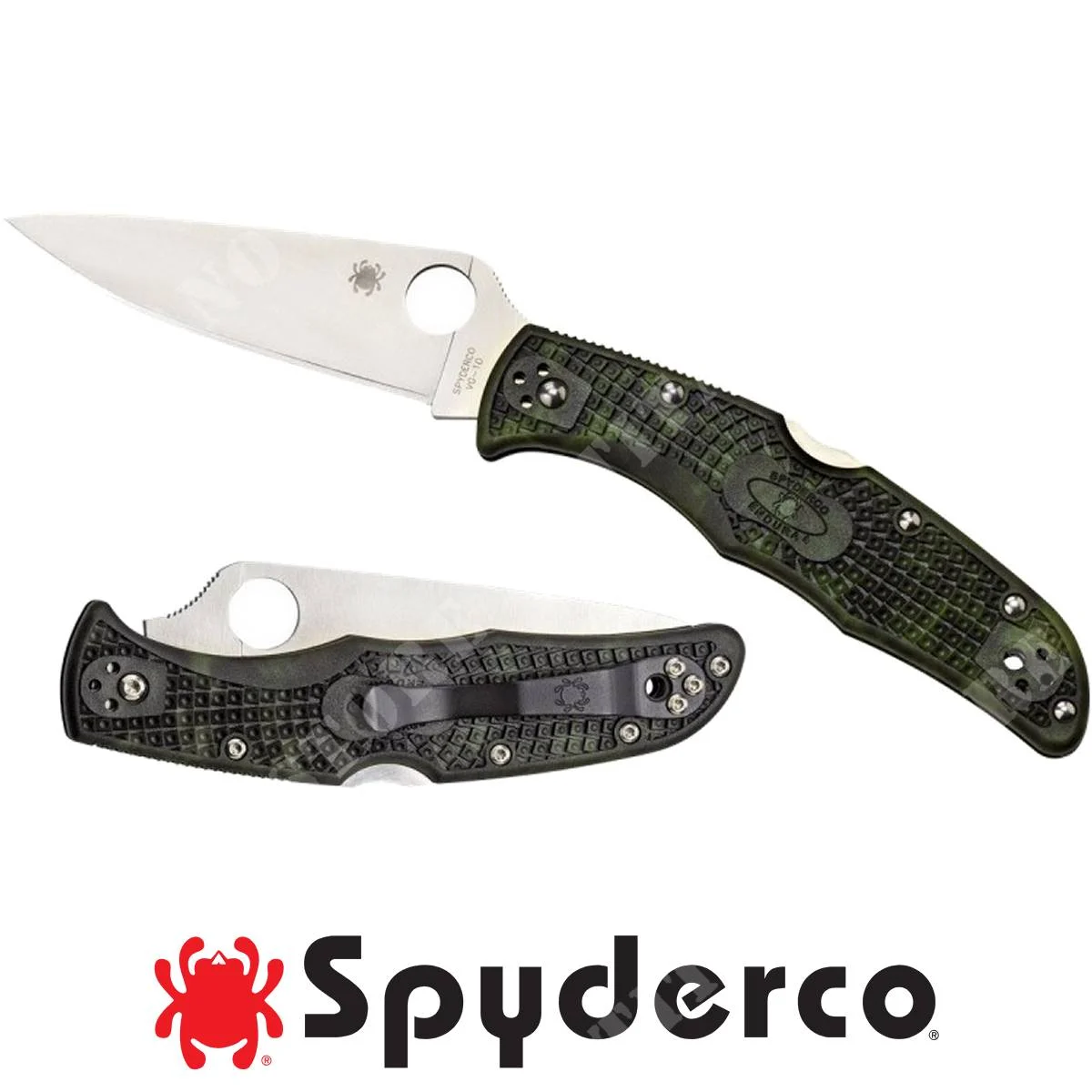 CUCHILLO SPYDERCO PLANO ENDURA 4 FRN ZOME VERDE (C10ZFPGR)