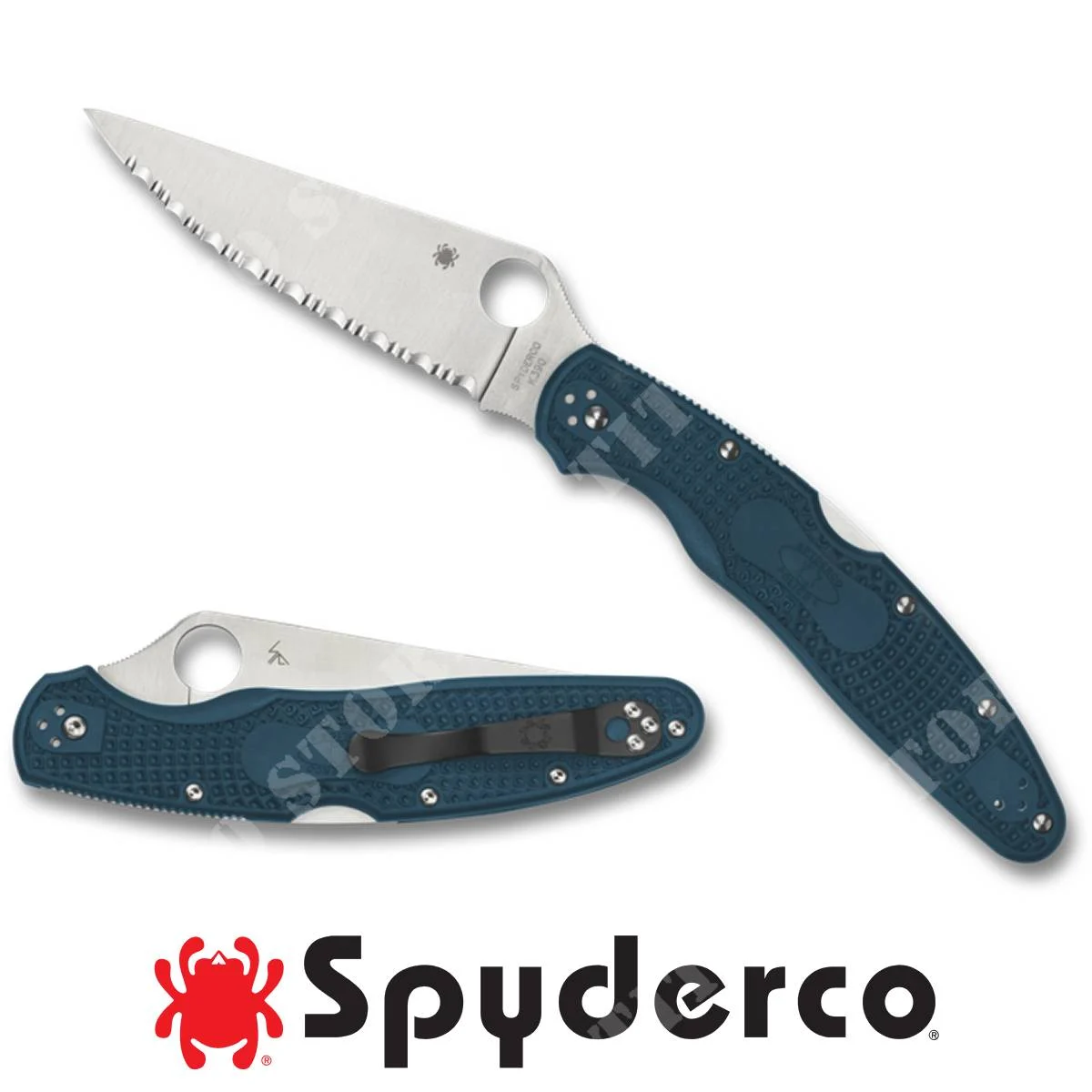 CUCHILLO SPYDERCO SIERRA K390 POLICE 4 AZUL (C07FS4K390)