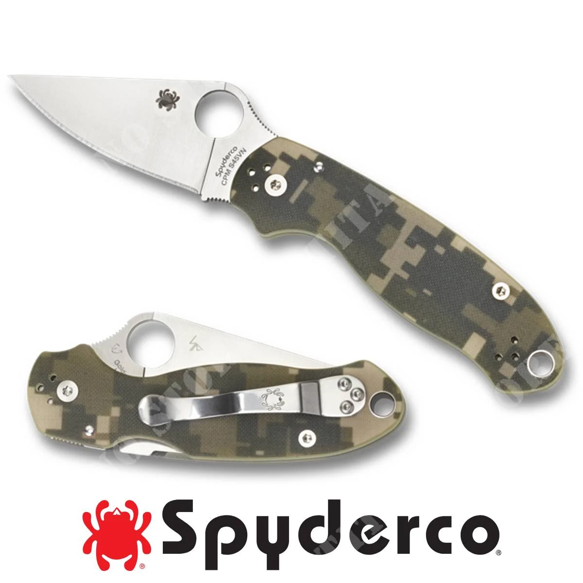 CUCHILLO PARA 3 G-10 DIGITAL CAMO LISO SPYDERCO (C223GPCMO)