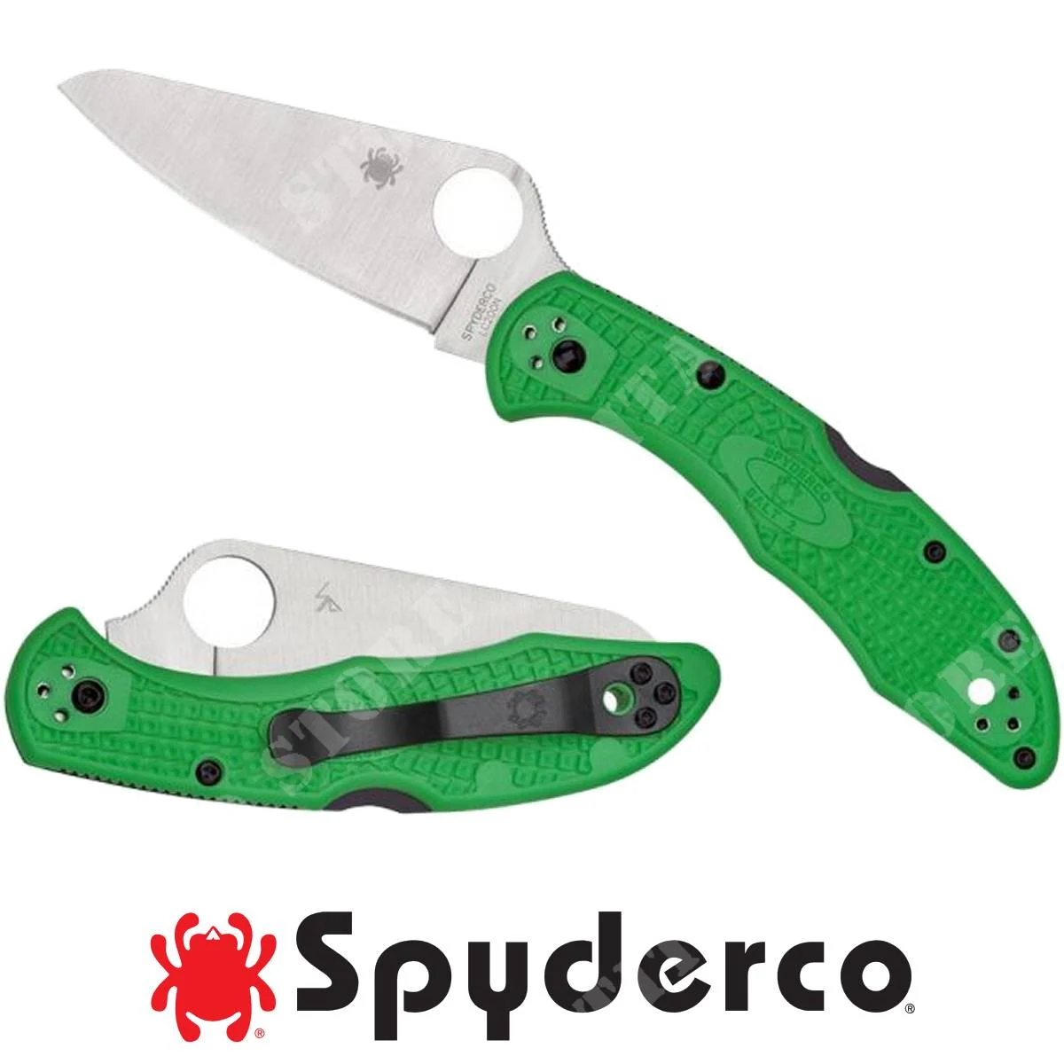 CUCHILLO SPYDERCO SALT 2 FRN VERDE LISO (C88FPGR2)