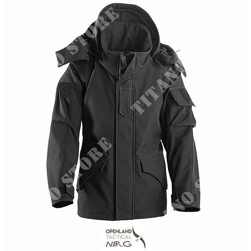 PARKA SOFTSHELL NEGRA OPENLAND (OPT-3677 01)