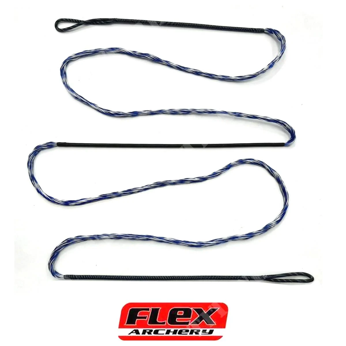 CUERDA DACRON RECURVE 66'' 12HILOS BLANCO/AZUL STRINGFLEX (53R455)