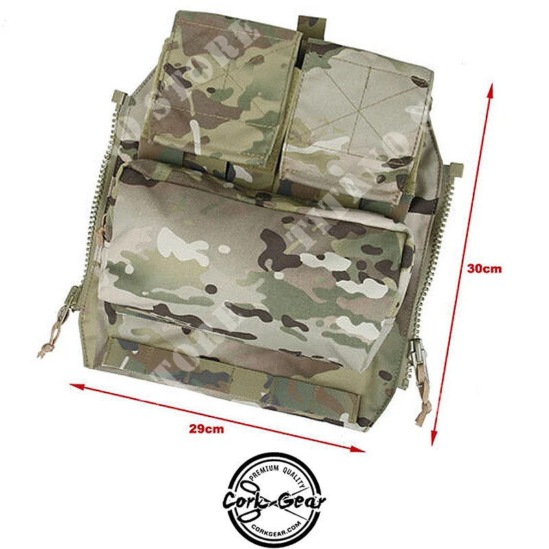MOCHILA CON PANEL CON CREMALLERA PARA JPC MULTICAM CORK GEAR (COG003)
