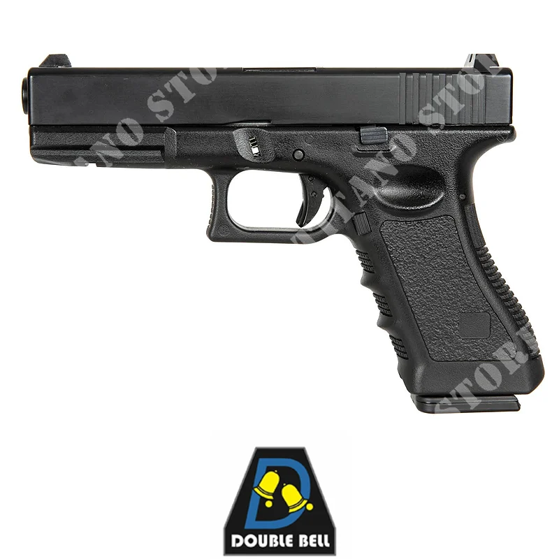 PISTOLA G17 821 BLOWBACK Co2 NEGRA DOBLE CAMPANA (DBY-02-030585)