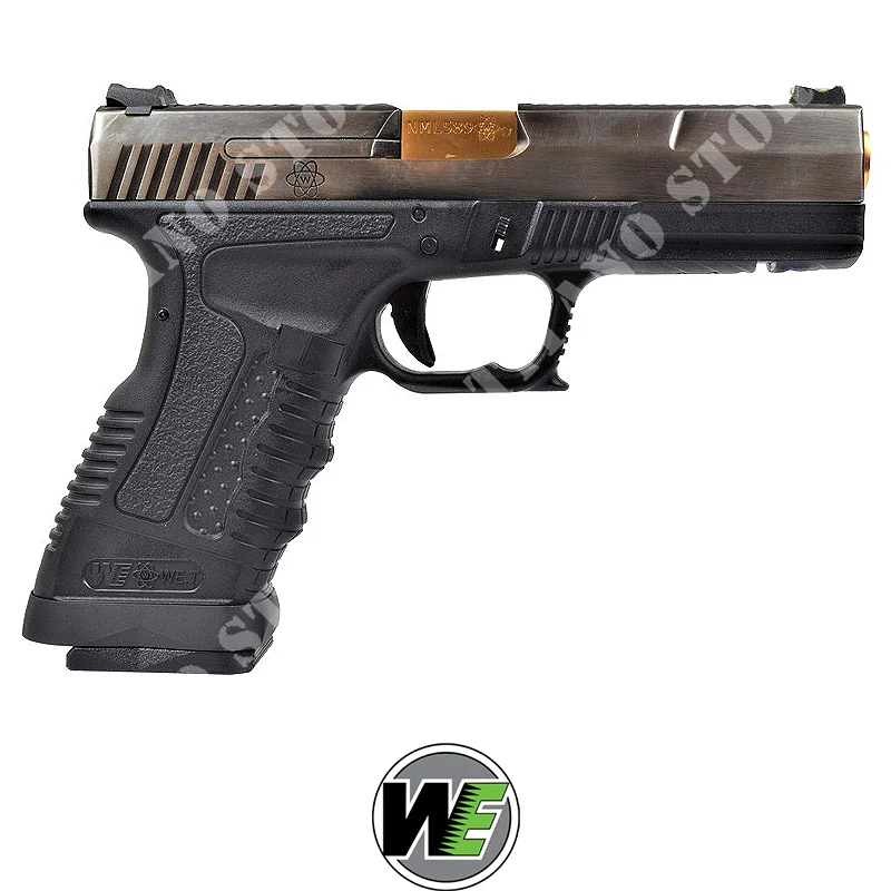 PISTOLA DE GAS GP1799 T3 TAN / PLATA / ORO WE (WGP-3)