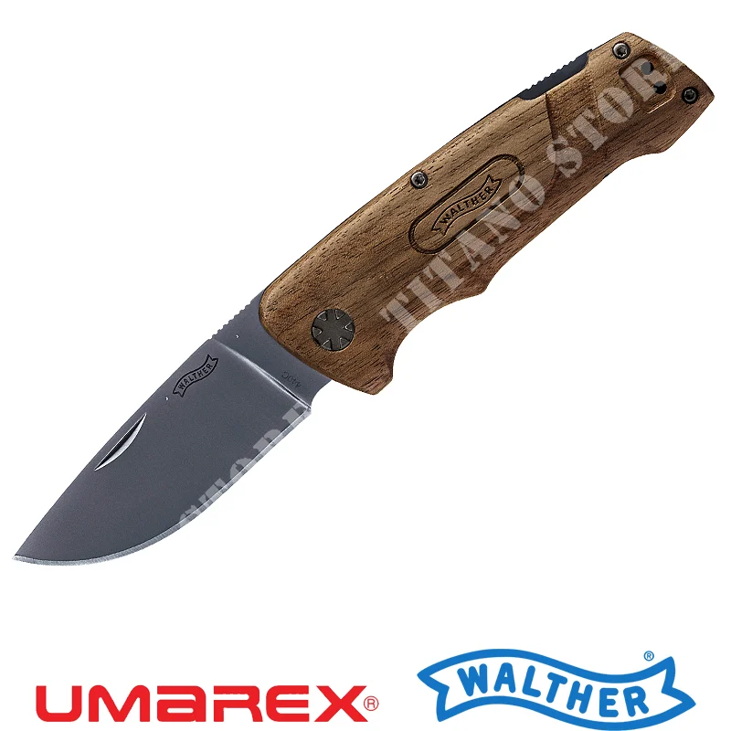CUCHILLO BWK 2 MANGOS MADERA WALTHER UMAREX (5.0830)