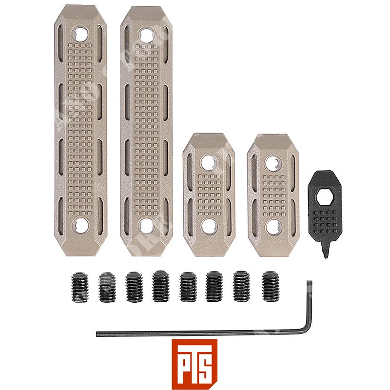JUEGO DE TAPAS DESLIZANTES EP M-LOK DARK EARTH PTS (PT178450813)