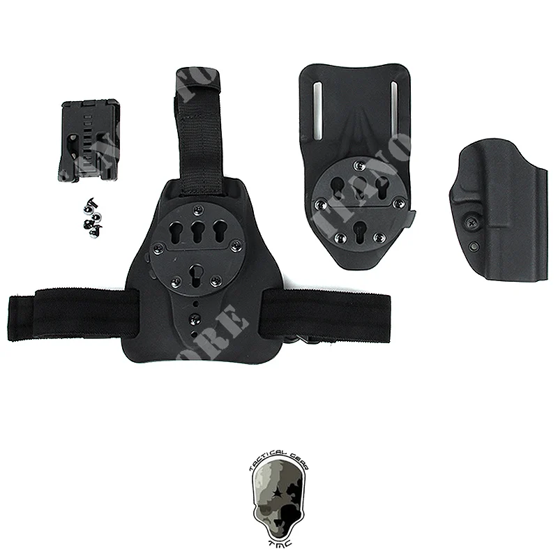 JUEGO DE FUNDAS RÍGIDAS SF PARA GLOCK NEGRO TMC (TMC2759-BK)