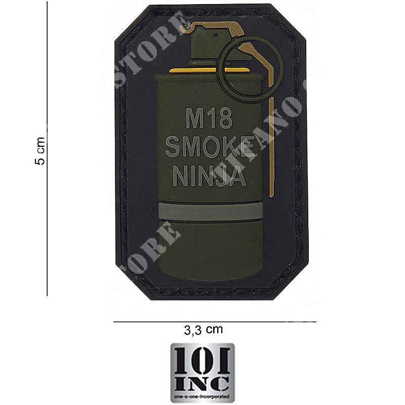 PARCHE PARCHE 3D PVC M-18 HUMO NINJA 12004 101 INC (444110-3703)