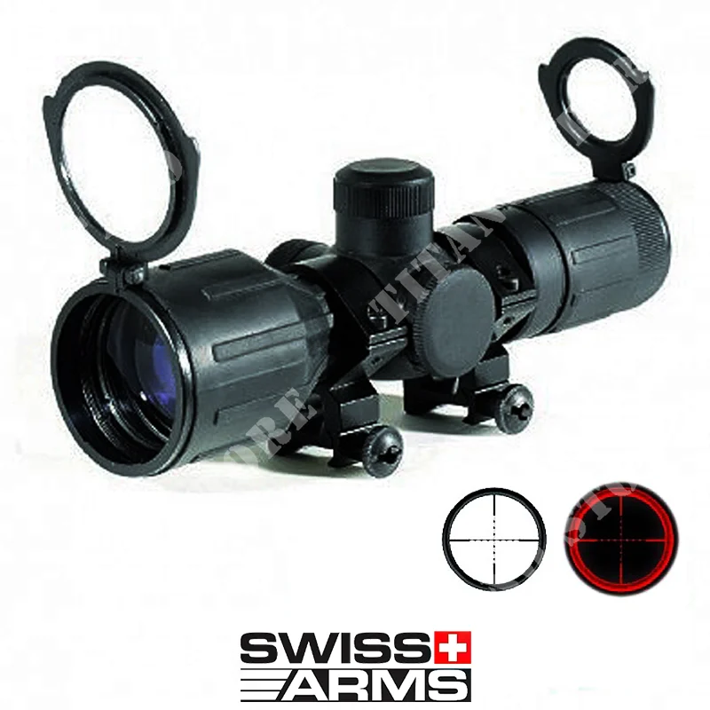 VISOR COMPACTO 3-9X40 SWISS ARMS RETICULA ILUMINADA (263896)