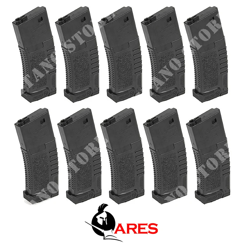 CAJA 10 CARGADORES 140BB PARA M4 BLACK AMOEBA ARES (AR-CARAM140BOX)