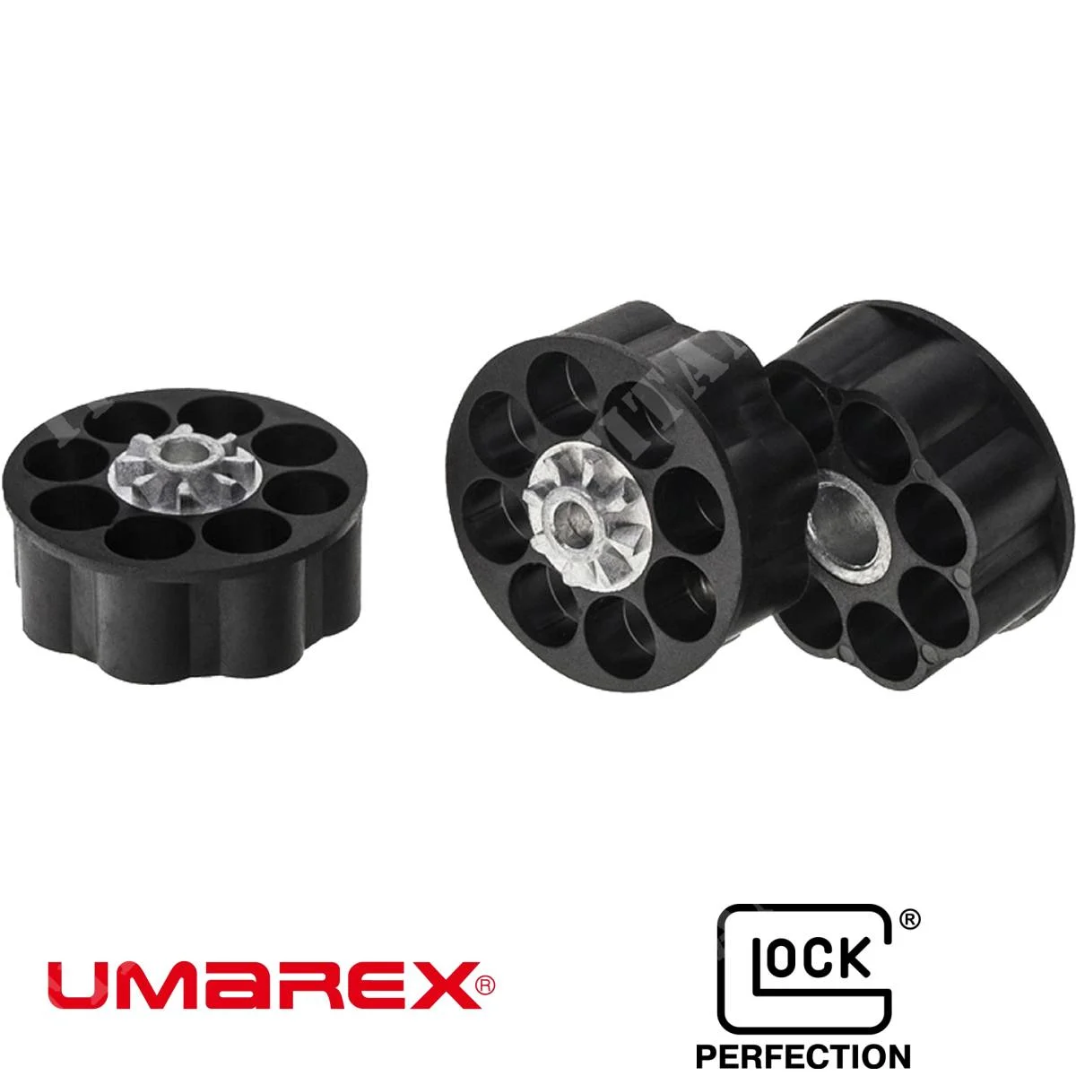 JUEGO 3 CARGADORES TAMBORES CAL 4,5MM GLOCK 17 UMAREX (5.8365.2)