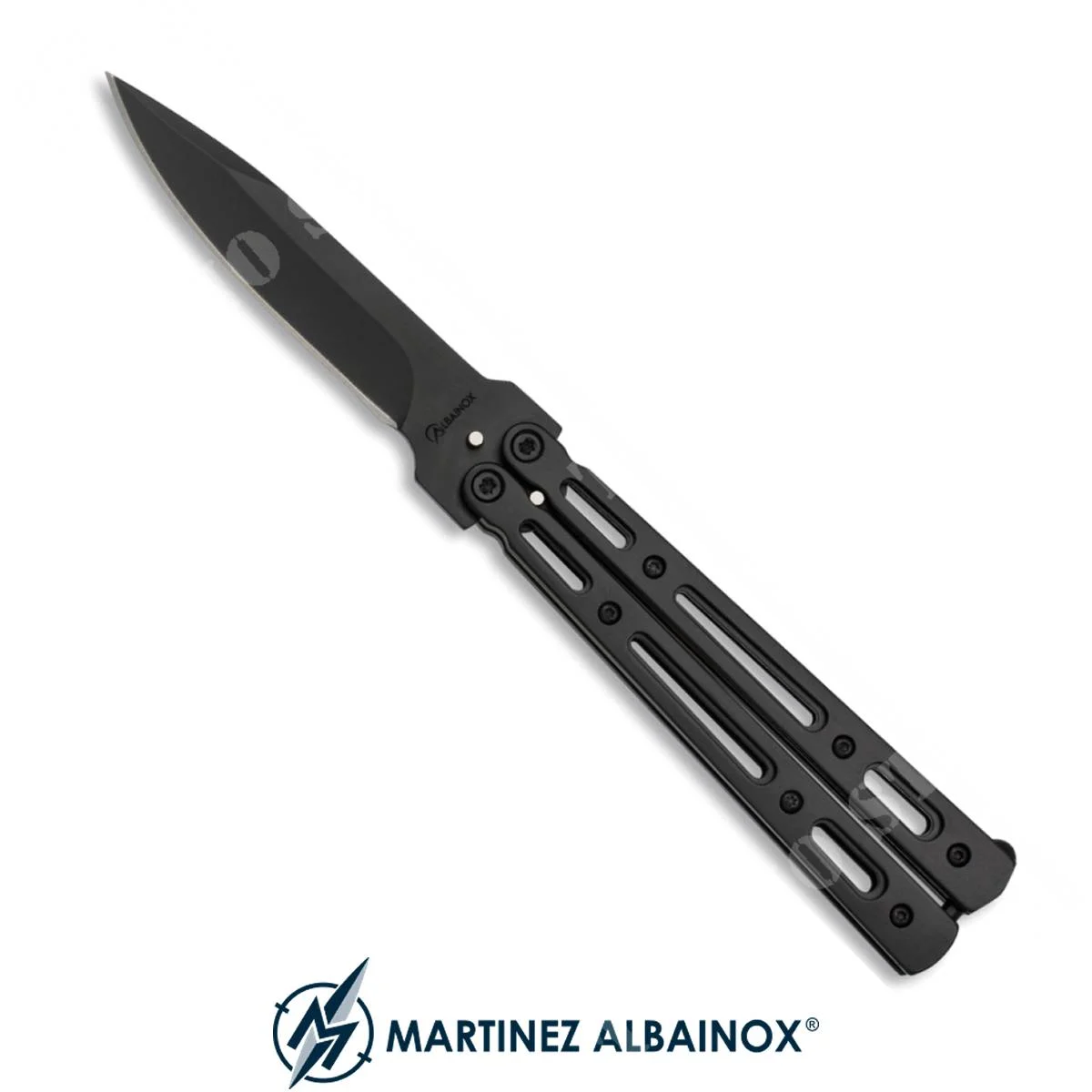 CUCHILLO MARIPOSA HOJA 9.5Cm HOMBRE / NEGRO ALBAINOX (ALB-02145)