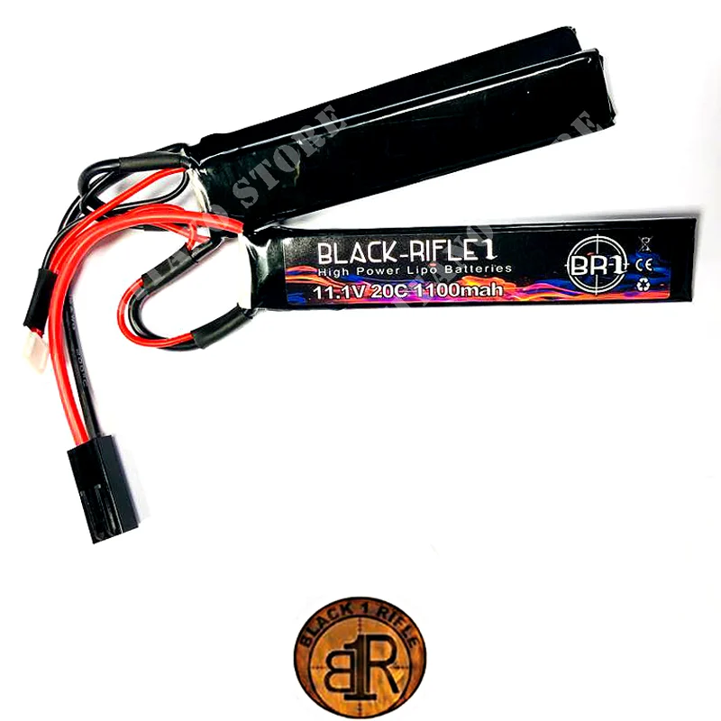 BATERIA 11,1x1100mah LIPO CQB 20C BR1 (BR11.1X1100-20C-CQB)