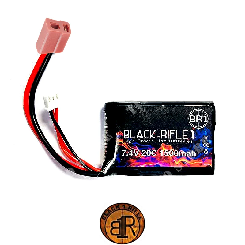 BATERÍA 7,4x1500MAH 20C LiPO PEQ DEANS BR1 (BR7,4X1500-20C-PEQ-DEANS)