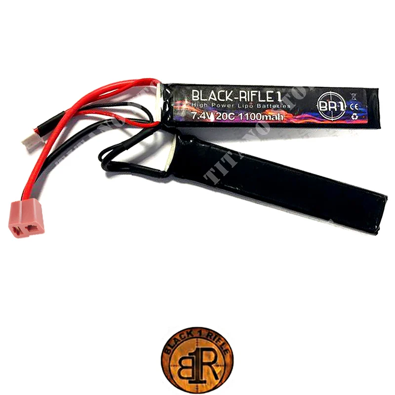 BATERIA 7,4x1100MAH CQB 20C LiPO DEANS BR1 (BR7,4X1100-20C-CQB-DEANS)